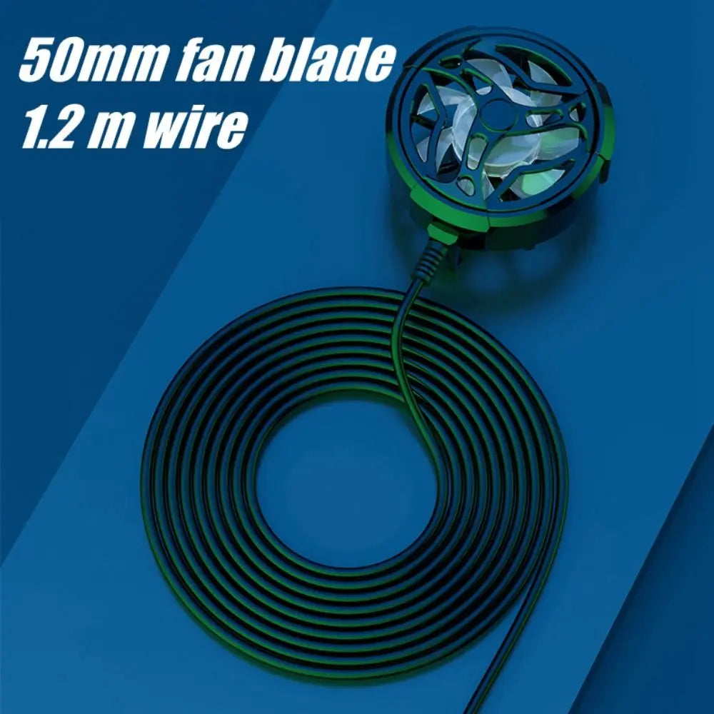 USB Mobile Phone Heat Sink Mini Light Weight Turbo Hurricane Phone Cooling Fan ABS+PC Stretch Buckle USB Radiator Mobile Phone
