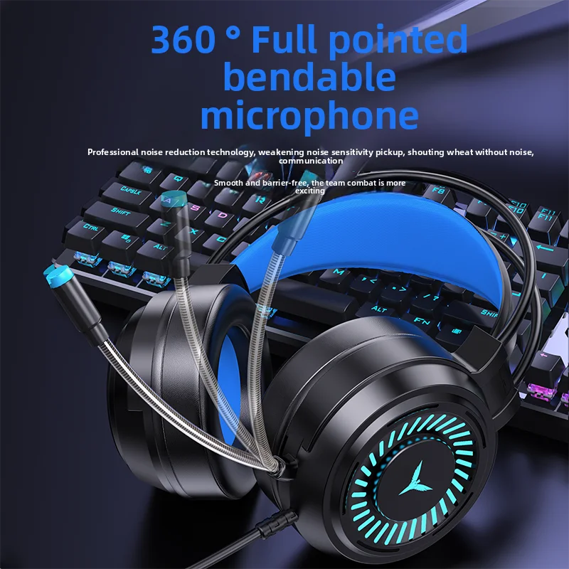 G58 Stereo Surround 7.1 Wired Gaming Headphones with Microphone Over-Ear Esports Gear - Hot Selling Multimedia Headset