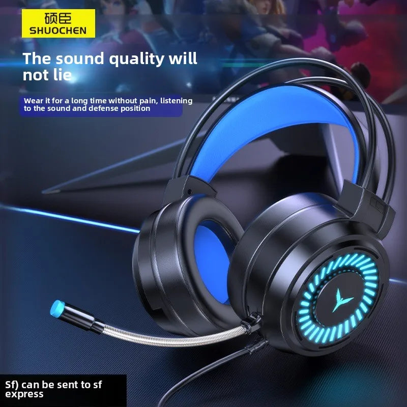 G58 Stereo Surround 7.1 Wired Gaming Headphones with Microphone Over-Ear Esports Gear - Hot Selling Multimedia Headset